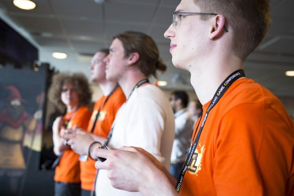 King of the Thrill on the Gotland Game Conference 2013 show floor