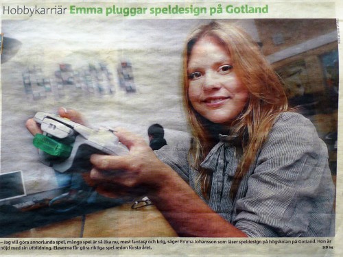 Metro: Emma Pluggar Speldesign på Gotland