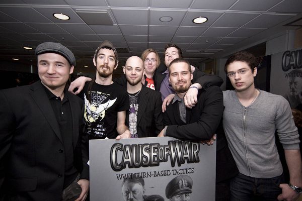 Cause of War development team at the Gotland Game Awards 2010