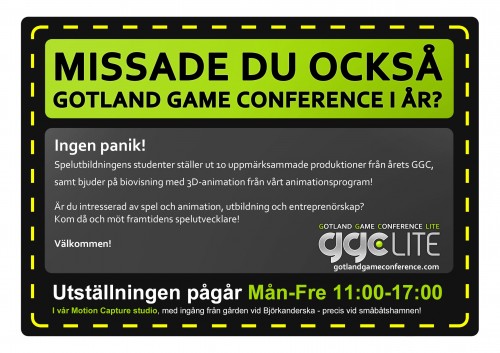 GGC 2011 Lite (Almedalsveckan) Poster