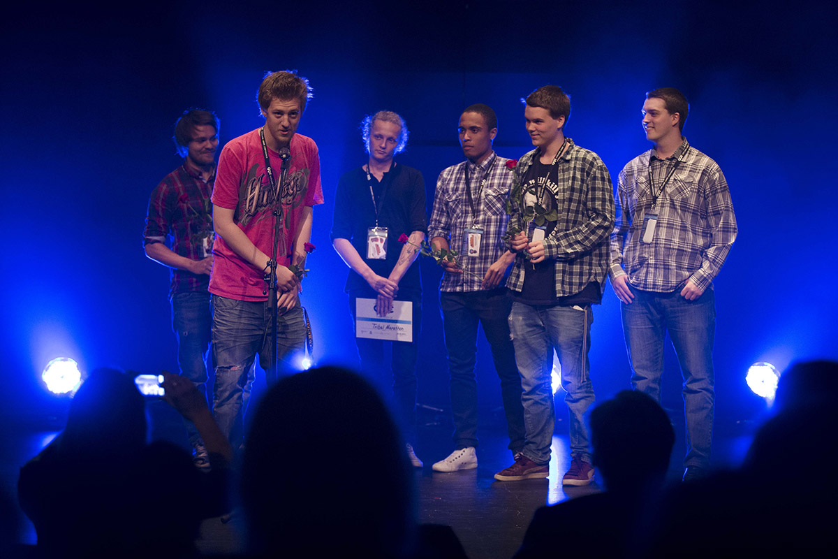 Tribal Marathon won Student's Choice at the Gotland Game Conference 2013.