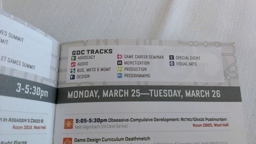 Tracks at the GDC 2013