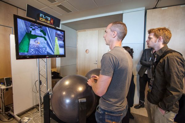 Flash and Crash on the Gotland Game Conference 2014 showfloor