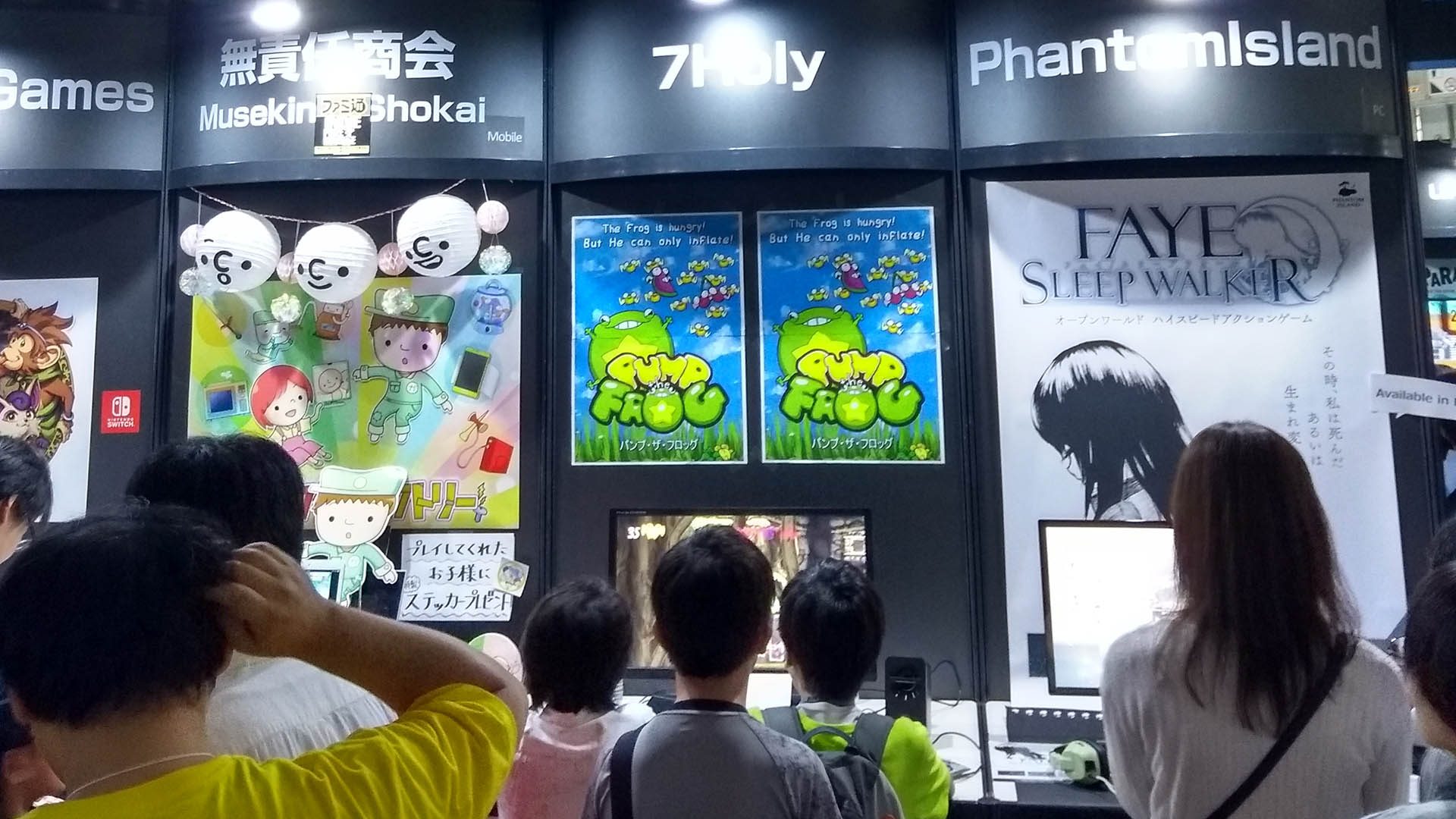 Pump the Frog at the Tokyo Game Show