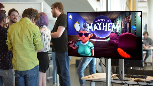 Minutes to Mayhem on <a href="http://gotlandgameconference.com/2018/">the Gotland Game Conference 2018</a> show floor.