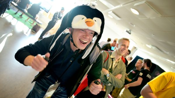 Penguin Mountain Madness on <a href="http://gotlandgameconference.com/2018/">the Gotland Game Conference 2018</a> show floor.