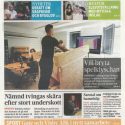 "Wants to crush the cliché", frontpage of Gotlands Allehanda 2018-05-31