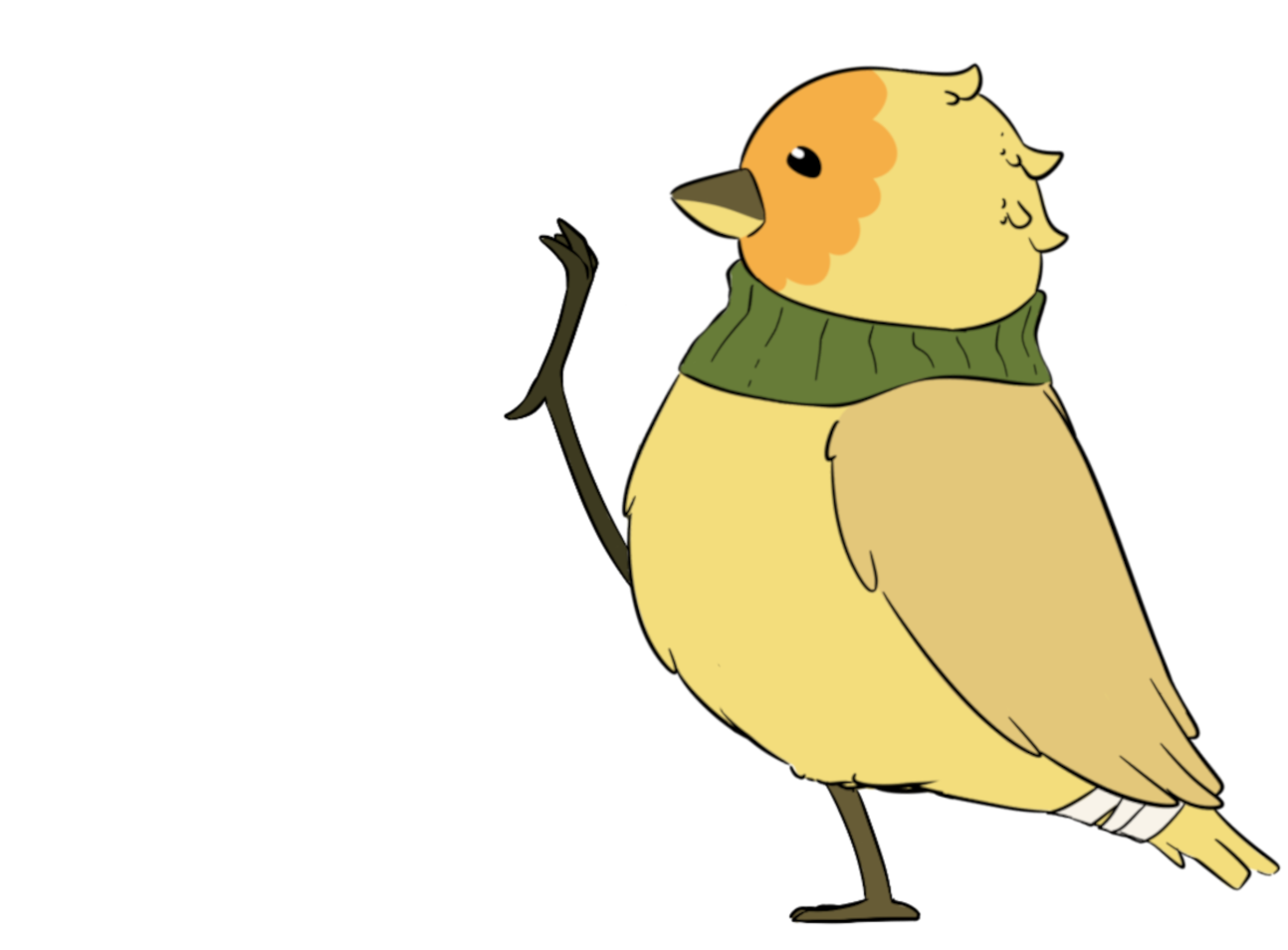 Fearless Feathers: The Last Finch character artwork