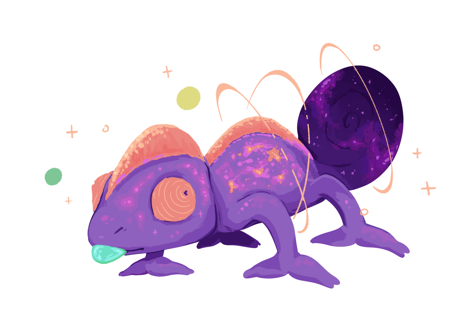 Cosmic Chameleon character artwork