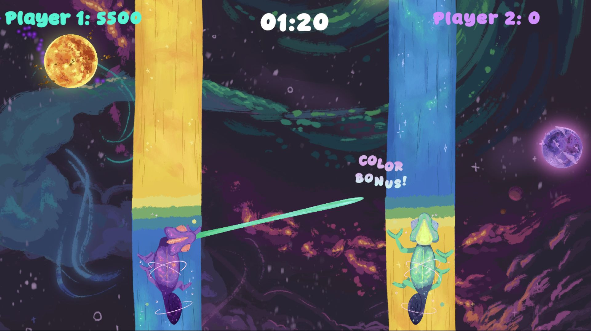 Cosmic Chameleon gameplay screenshot